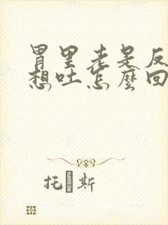 胃里老是反酸水想吐怎么回事封面