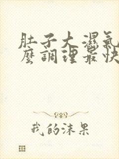 肚子大湿气重怎么调理最快