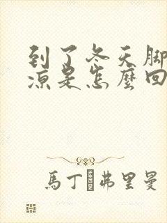 到了冬天脚就冰凉是怎么回事封面