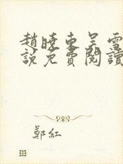 赵晓东吴雪晴小说免费阅读封面