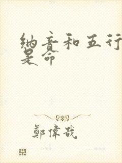 纳音和五行哪个是命