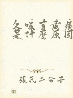 久咳有黄痰不愈是什么原因