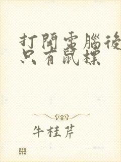 打开电脑后黑屏只有鼠标