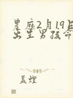 农历2月19日出生男孩命运