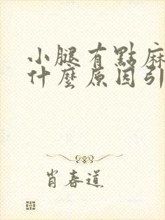 小腿有点麻木是什么原因引起的封面