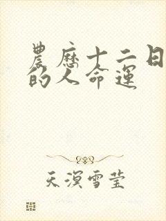 农历十二日出生的人命运封面