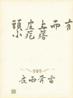 头皮上面有好多小疙瘩