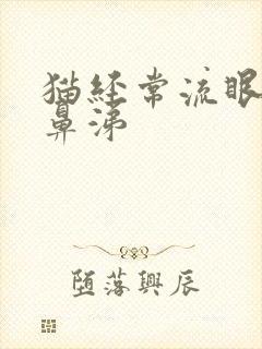 猫经常流眼泪流鼻涕