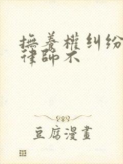 抚养权纠纷要请律师不