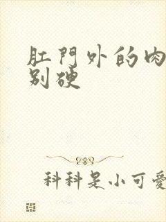 肛门外的肉球特别硬