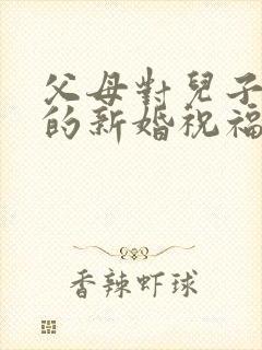 父母对儿子儿媳的新婚祝福封面