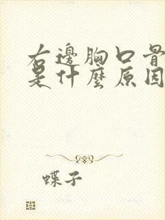 右边胸口骨头疼是什么原因引起的