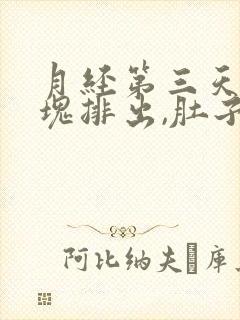 月经第三天有血块排出,肚子很疼