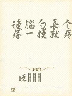 后脑勺长个小疙瘩一摸就疼怎么回事