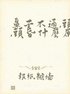 鼻子不通,头痛,头昏什么原因?封面