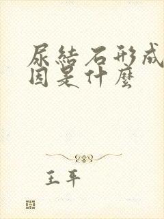 尿结石形成的原因是什么封面