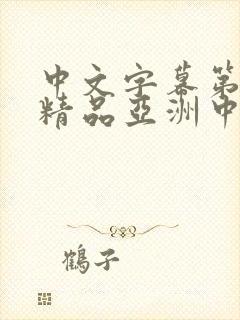 中文字幕第九页精品亚洲中文字幕