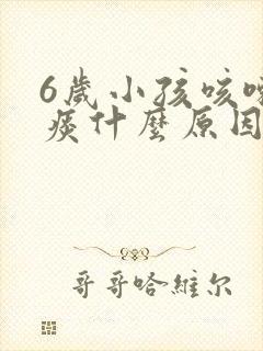 6岁小孩咳嗽黄痰什么原因