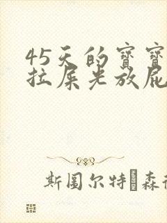 45天的宝宝不拉屎光放屁怎么办