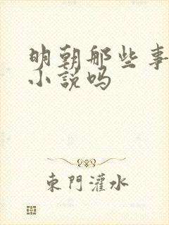 明朝那些事算是小说吗