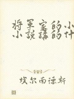 将军家的小娘子小说讲的什么封面