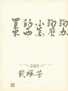 买的小狗狗不吃东西怎么办