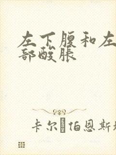 左下腹和左侧腰部酸胀