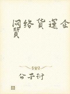 网络货运企业资质封面