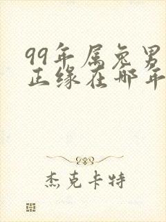 99年属兔男的正缘在哪年出现封面