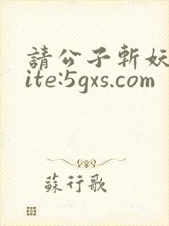 请公子斩妖 site:5gxs.com