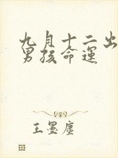 九月十二出生的男孩命运