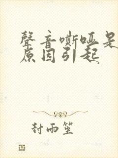 声音嘶哑是什么原因引起封面