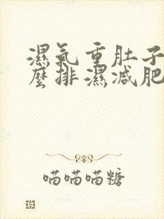 湿气重肚子大怎么排湿减肥