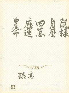 农历四月鼠女的命运怎么样