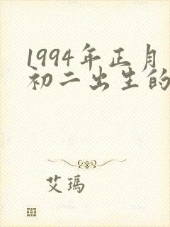 1994年正月初二出生的人命运
