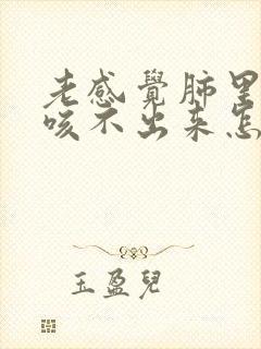 老感觉肺里有痰咳不出来怎么回事封面