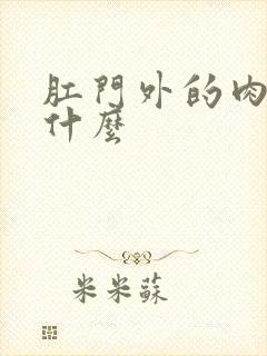 肛门外的肉球是什么