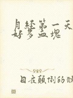 月经第一天排出好多血块