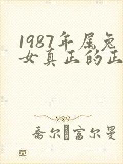 1987年属兔女真正的正缘在二婚