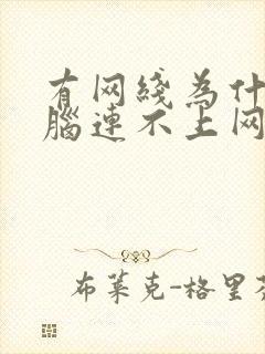 有网线为什么电脑连不上网