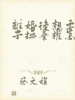 离婚后想要回孩子抚养权怎么起诉