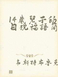 14岁儿子的生日祝福语简短独特