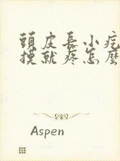 头皮长小疙瘩一摸就疼怎么回事封面
