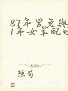 87年男兔与91年女羊配吗