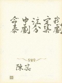 命中注定我爱你泰剧分集剧情