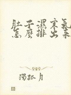 肚子湿寒气太重怎么排出来