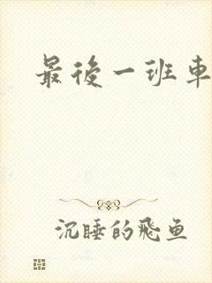 最后一班车小说封面