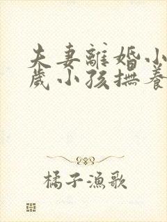 夫妻离婚小孩2岁小孩抚养权归谁