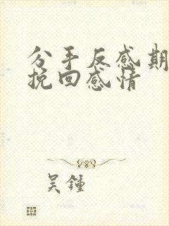 分手反感期如何挽回感情