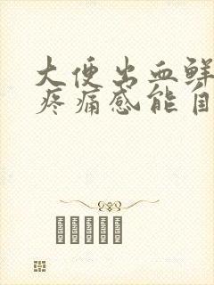 大便出血鲜红无疼痛感能自愈吗